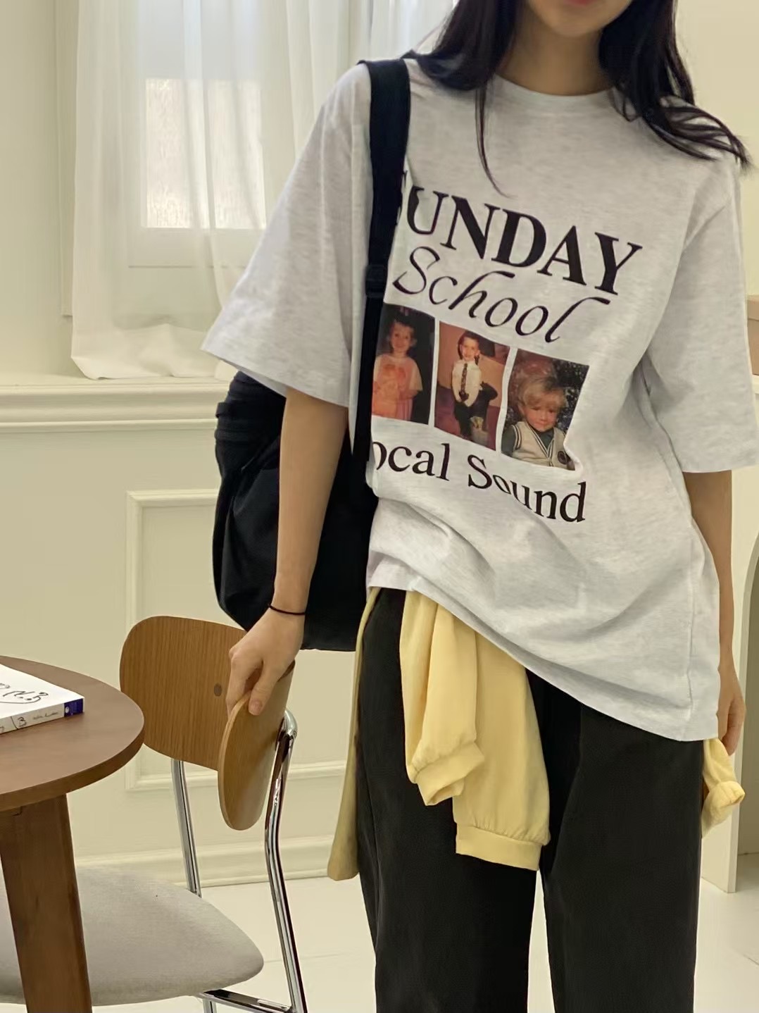ONTHEMOOD韓國代購女士新款推薦25春夏人氣時尚熱賣職業T恤RIPPLET恤圖色2