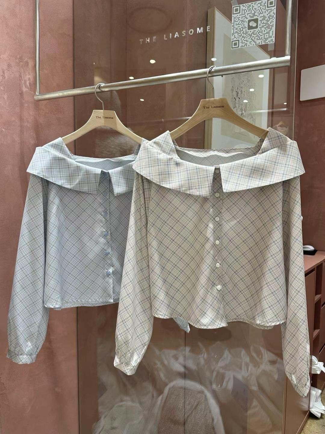 THE LIASOME韓國代購女裝新款25春夏休閑熱賣職業襯衫蕾絲衫THE LIASOME襯衫/蕾絲衫