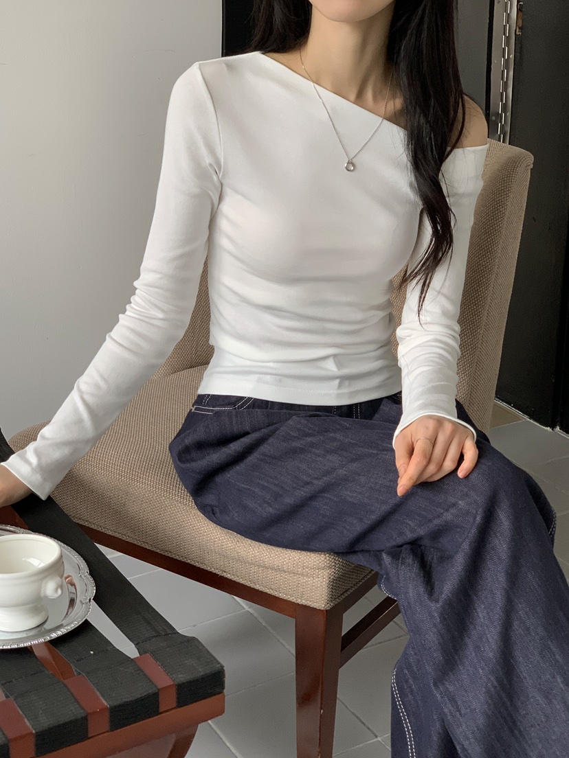 BOUND.A直郵韓國代購㊣女裝新款25春夏人氣熱賣時尚長袖T恤BOUND.A長袖T恤