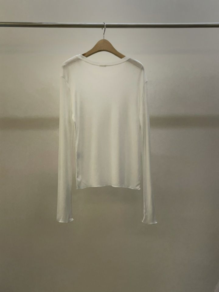 LA MUETTE/JAMIESTONE韓國直郵㊣東大門實拍女裝新品25春夏長袖T恤柔軟FLAT GARDEN/LA MUETTE/JAMIESTONE長袖T恤