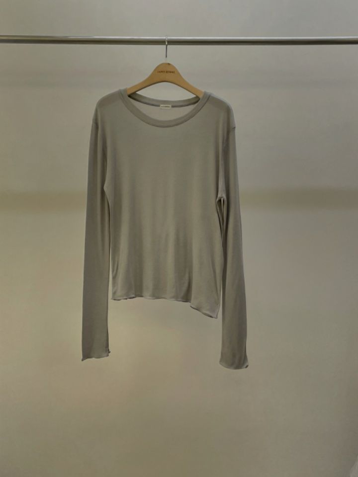 LA MUETTE/JAMIESTONE韓國直郵㊣東大門實拍女裝新品25春夏長袖T恤柔軟FLAT GARDEN/LA MUETTE/JAMIESTONE長袖T恤圖色3