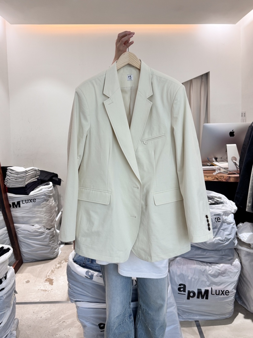 FRIC直郵韓國代購㊣女裝新款休閑時尚25春夏熱賣職業推薦夾克FRIC夾克圖色1