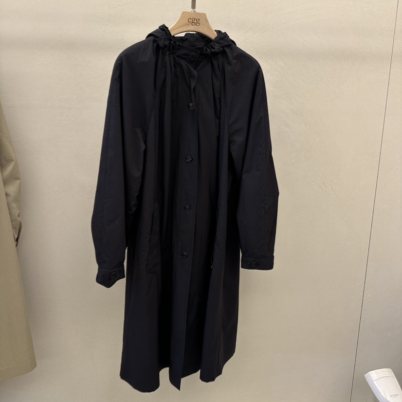 EGG直郵韓國代購㊣女裝新品人氣休閑推薦熱賣職業時尚長款風衣EGG-訂貨周期長長款風衣圖色2