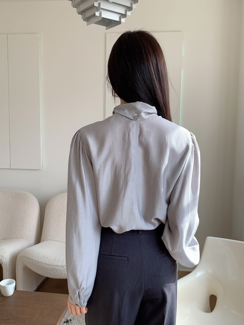 MONTER韓國直郵㊣東大門實拍女裝新品熱賣襯衫蕾絲衫含領帶MONTER襯衫/蕾絲衫