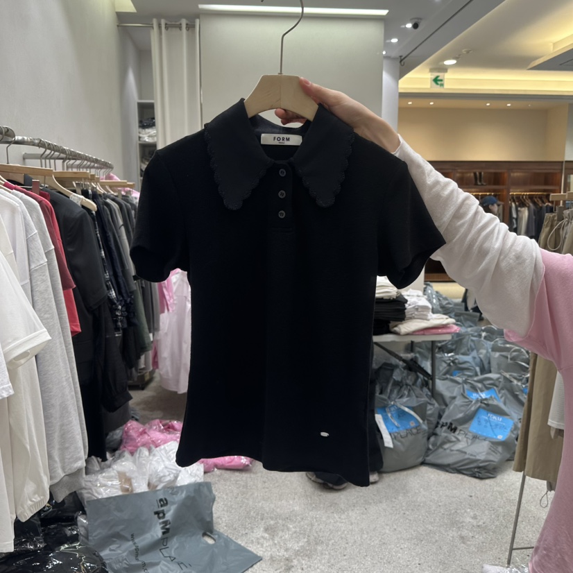 FORM韓國直郵㊣東大門實拍女裝新款推薦人氣時尚職業休閑T恤FORMT恤圖色2