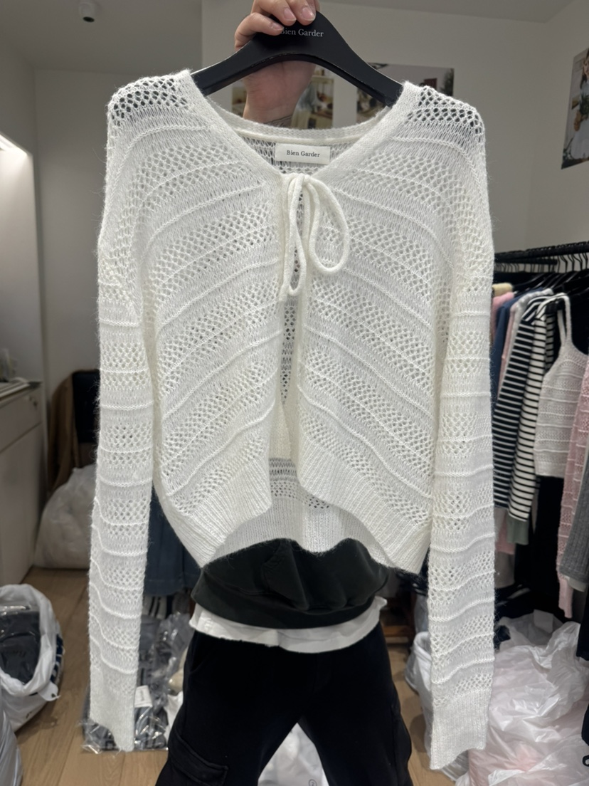 BIEN GARDER韓國直郵㊣東大門實拍女裝新款時尚針織衫馬海毛BIEN GARDER針織衫圖色1