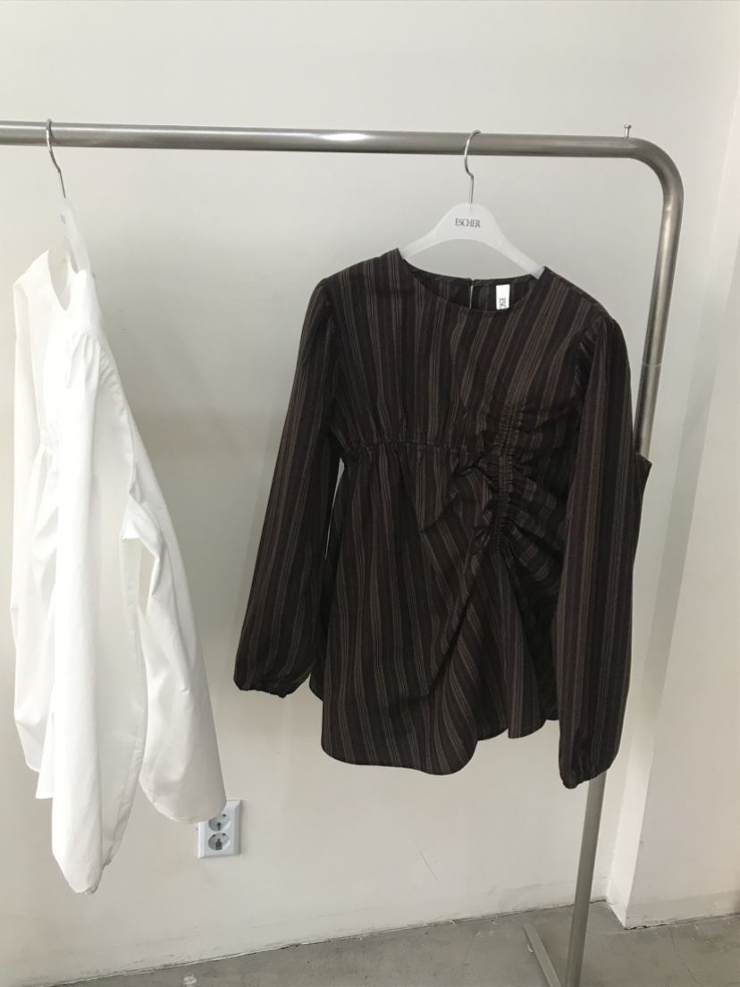 ESCHER韓國㊣直郵東大門代購女裝新款25春夏人氣襯衫蕾絲衫ESCHER襯衫/蕾絲衫