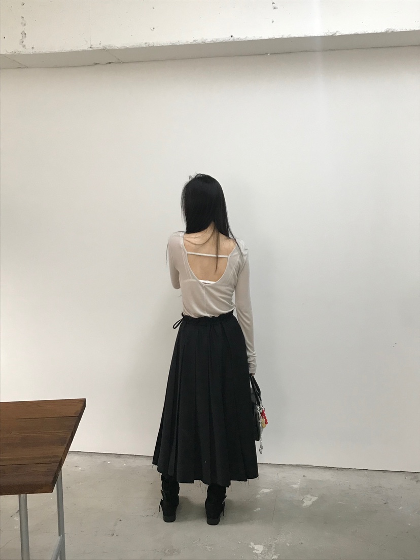 ESCHER直郵韓國代購㊣女裝新款熱賣人氣時尚25春夏休閑長袖T恤ESCHER長袖T恤