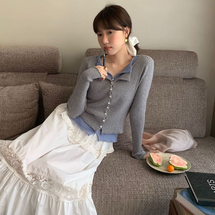 STAY HERE韓國直郵㊣女裝新款職業熱賣人氣推薦25春夏針織衫STAY HERE針織衫