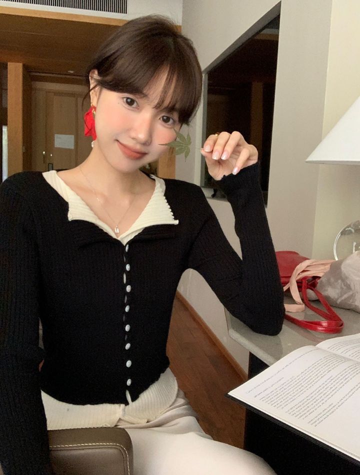 STAY HERE韓國直郵㊣女裝新款職業熱賣人氣推薦25春夏針織衫STAY HERE針織衫