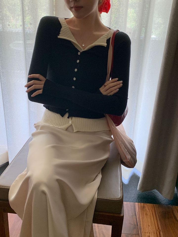 STAY HERE韓國直郵㊣女裝新款職業熱賣人氣推薦25春夏針織衫STAY HERE針織衫