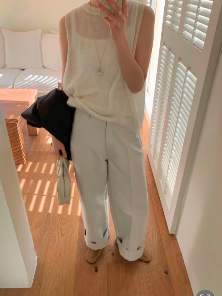 MARE直郵韓國代購㊣女裝新品25春夏休閑熱賣時尚推薦休閑褲絨MARE休閑褲圖色1