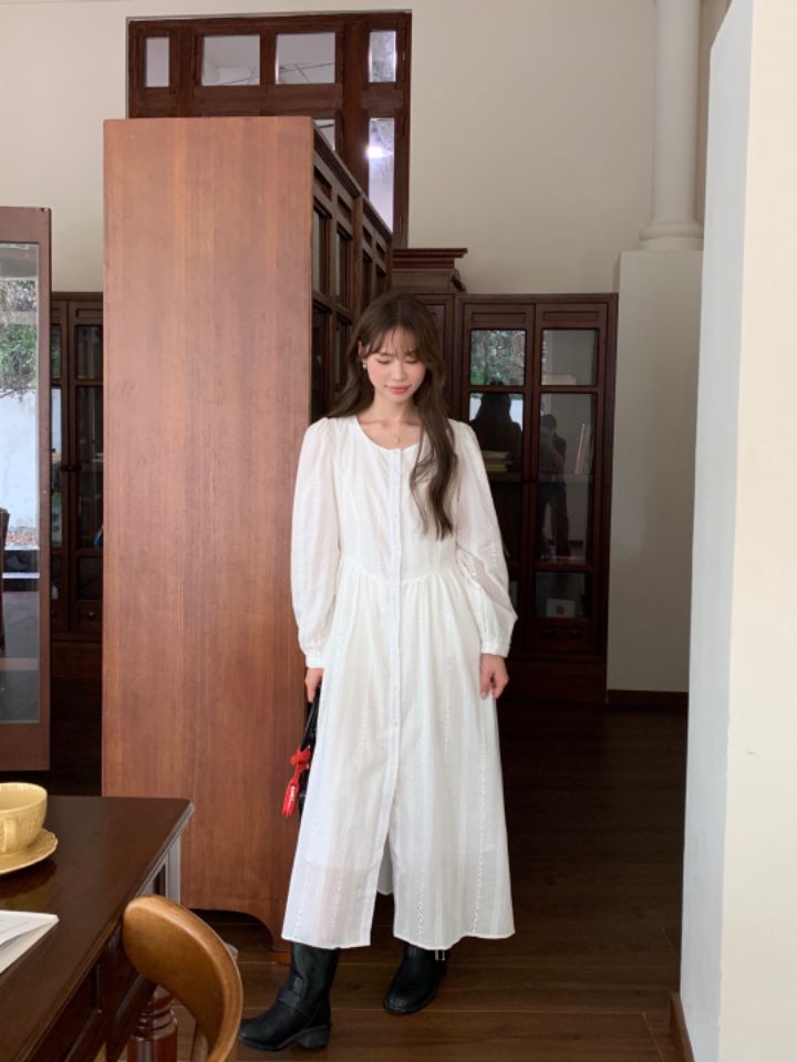 STAY HERE韓國㊣直郵東大門代購女裝新款時尚職業25春夏連衣裙STAY HERE連衣裙