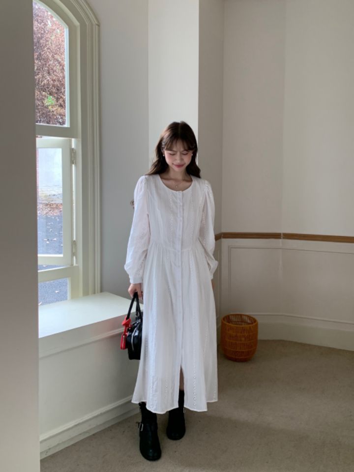 STAY HERE韓國㊣直郵東大門代購女裝新款時尚職業25春夏連衣裙STAY HERE連衣裙