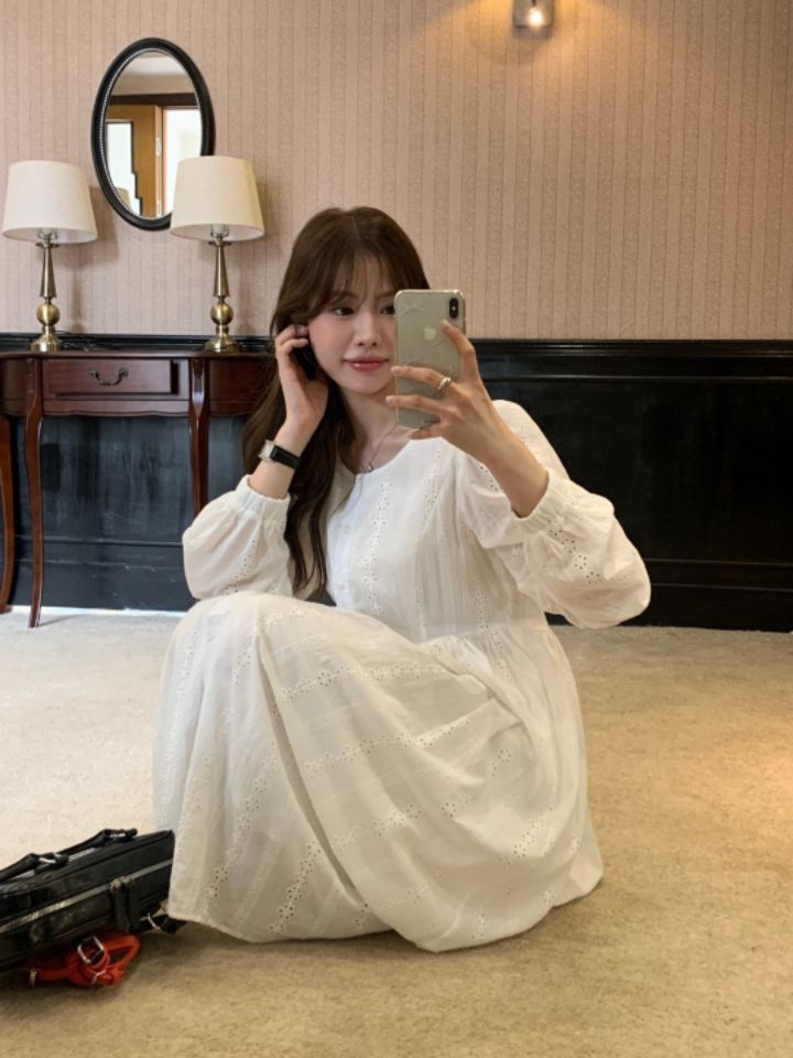 STAY HERE韓國㊣直郵東大門代購女裝新款時尚職業25春夏連衣裙STAY HERE連衣裙