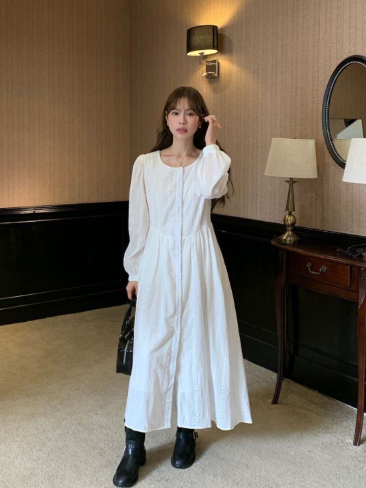 STAY HERE韓國㊣直郵東大門代購女裝新款時尚職業25春夏連衣裙STAY HERE連衣裙