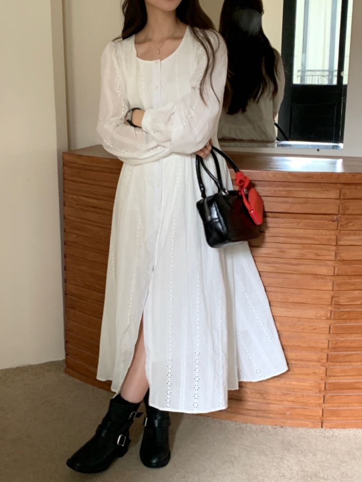 STAY HERE韓國㊣直郵東大門代購女裝新款時尚職業25春夏連衣裙STAY HERE連衣裙