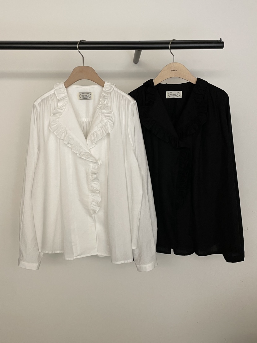 BOLD-A韓國㊣直郵東大門代購女裝新品人氣休閑25春夏襯衫蕾絲衫RE BOLD襯衫/蕾絲衫