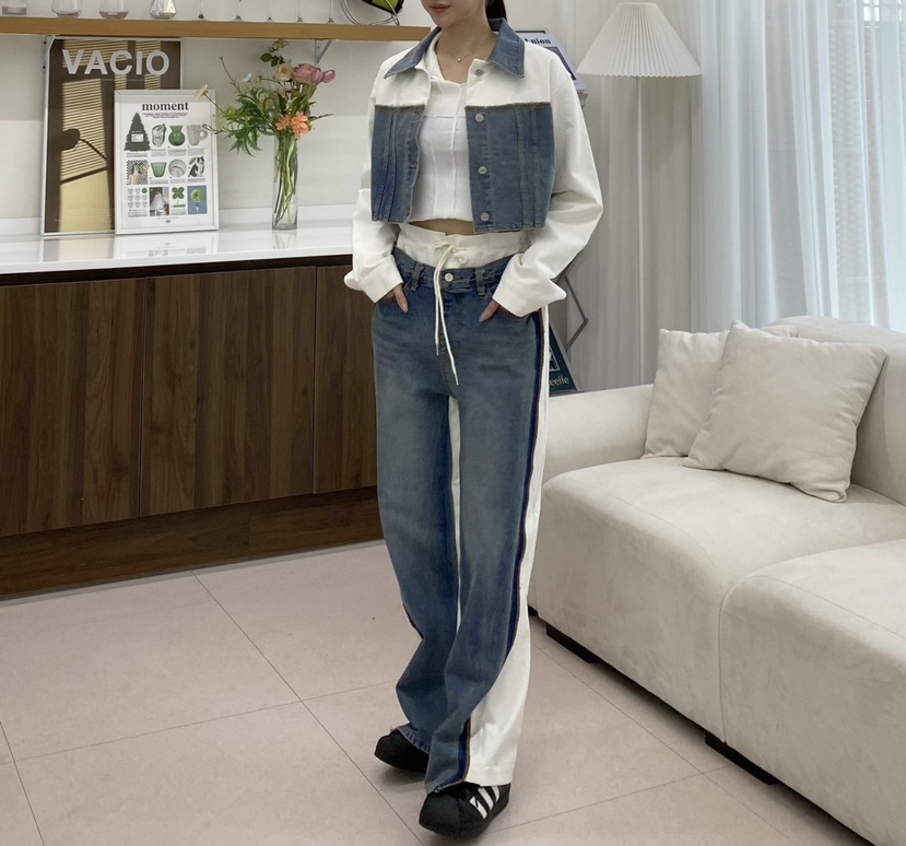 TOO HOT直郵韓國代購㊣女裝新款推薦職業休閑熱賣人氣牛仔褲TOO HOT牛仔褲