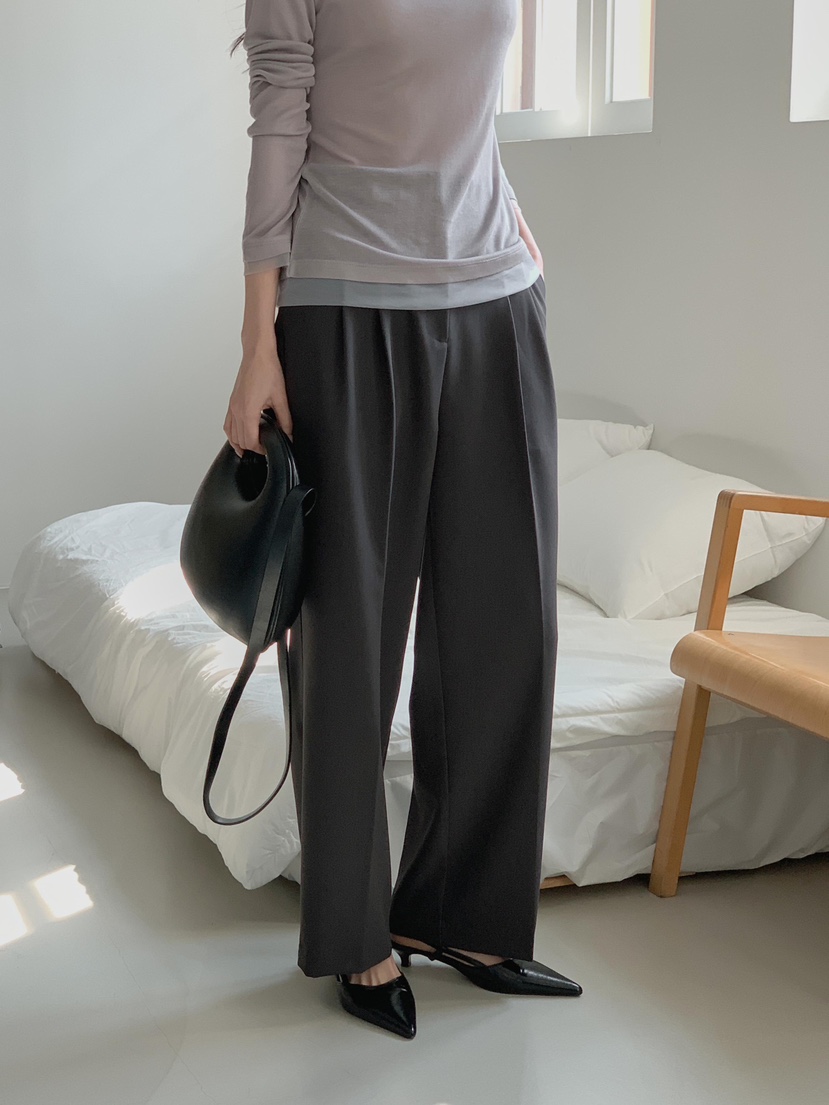CM直郵韓國代購㊣女裝新款休閑職業人氣時尚25春夏推薦休閑褲CM休閑褲