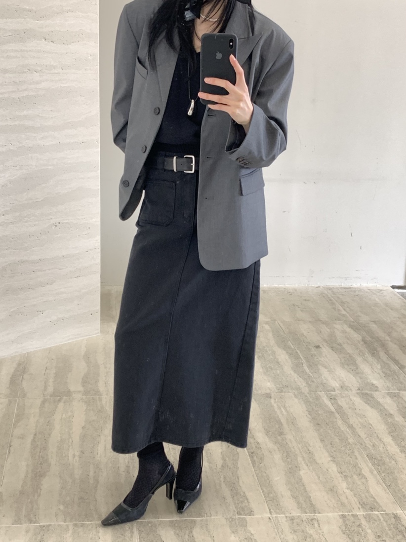 FAVE直郵韓國代購㊣女裝新款推薦休閑時尚職業人氣25春夏長裙FAVE/FAVOURITE長裙