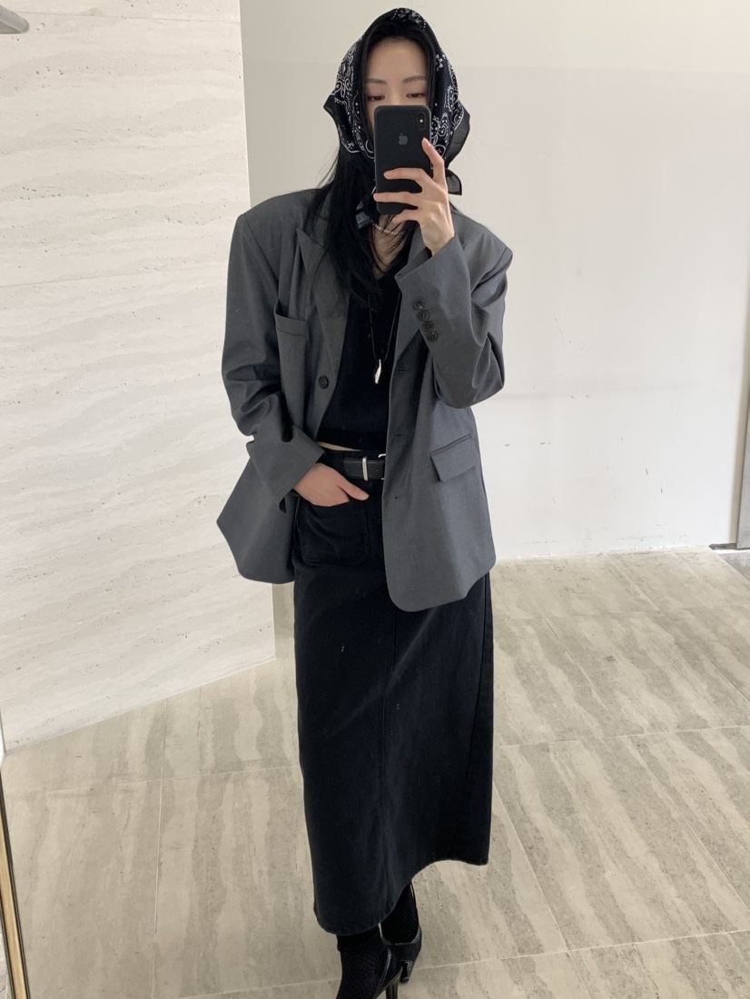 FAVE直郵韓國代購㊣女裝新款推薦休閑時尚職業人氣25春夏長裙FAVE/FAVOURITE長裙