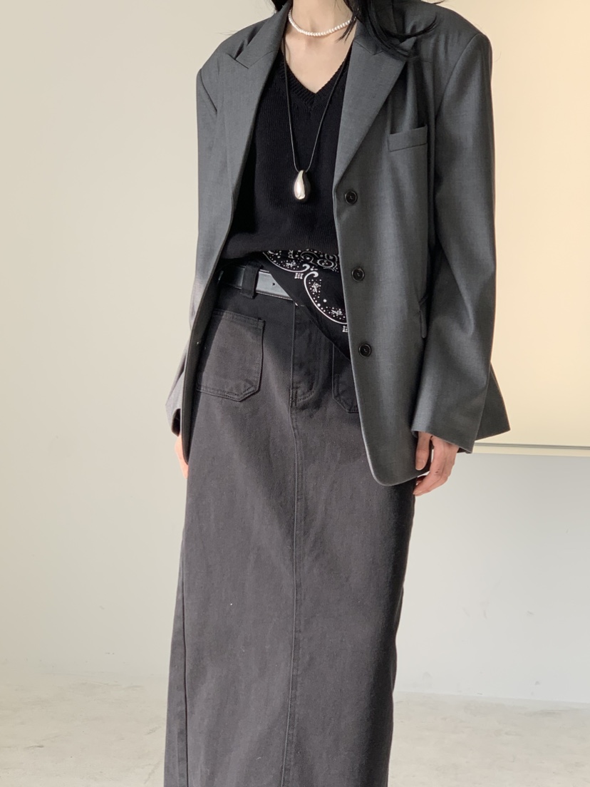 FAVE直郵韓國代購㊣女裝新款推薦休閑時尚職業人氣25春夏長裙FAVE/FAVOURITE長裙