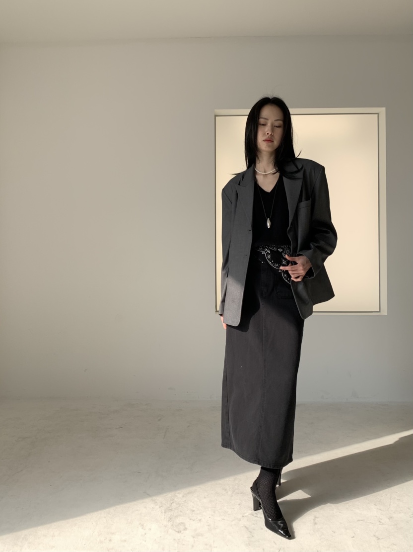 FAVE直郵韓國代購㊣女裝新款推薦休閑時尚職業人氣25春夏長裙FAVE/FAVOURITE長裙