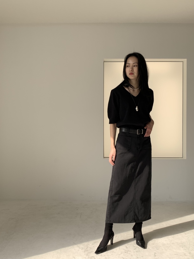 FAVE直郵韓國代購㊣女裝新款推薦休閑時尚職業人氣25春夏長裙FAVE/FAVOURITE長裙