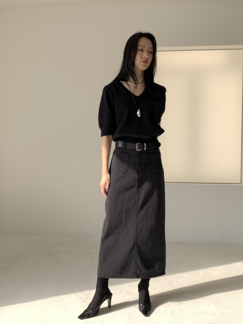 FAVE直郵韓國代購㊣女裝新款推薦休閑時尚職業人氣25春夏長裙FAVE/FAVOURITE長裙