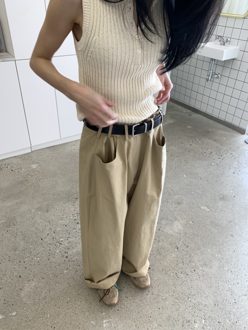 FAVE韓國直郵㊣女裝新款熱賣職業時尚25春夏休閑推薦休閑褲FAVOURITE休閑褲