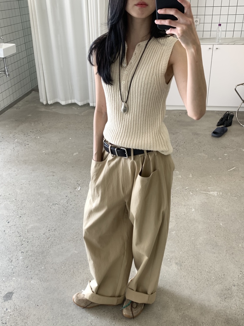 FAVE韓國直郵㊣女裝新款熱賣職業時尚25春夏休閑推薦休閑褲FAVOURITE休閑褲