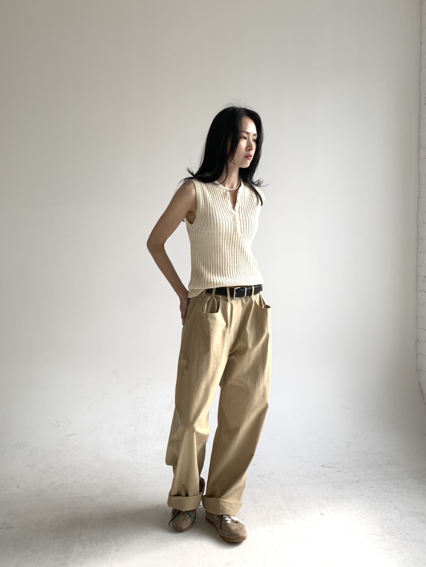 FAVE韓國直郵㊣女裝新款熱賣職業時尚25春夏休閑推薦休閑褲FAVOURITE休閑褲