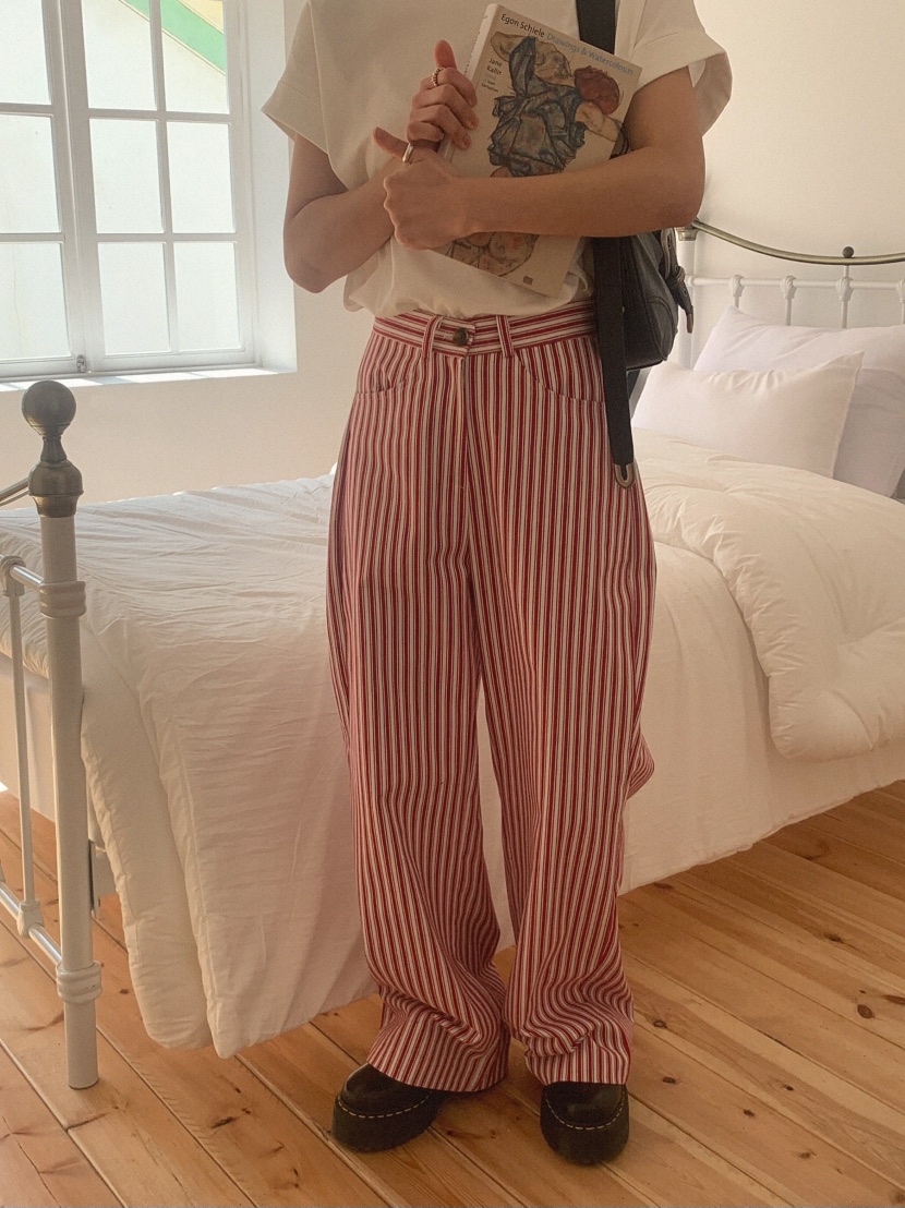 SLAT直郵韓國代購㊣女裝新款25春夏人氣職業休閑推薦休閑褲UNICO休閑褲