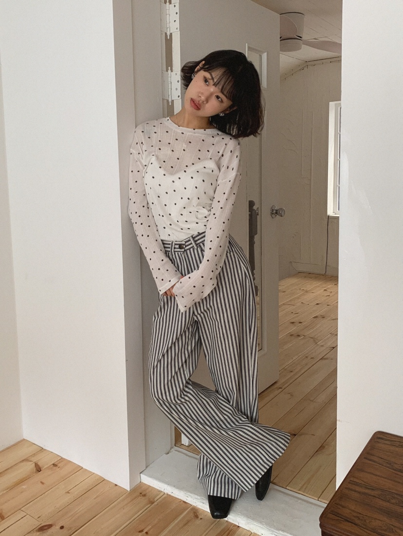 SLAT直郵韓國代購㊣女裝新款25春夏人氣職業休閑推薦休閑褲UNICO休閑褲