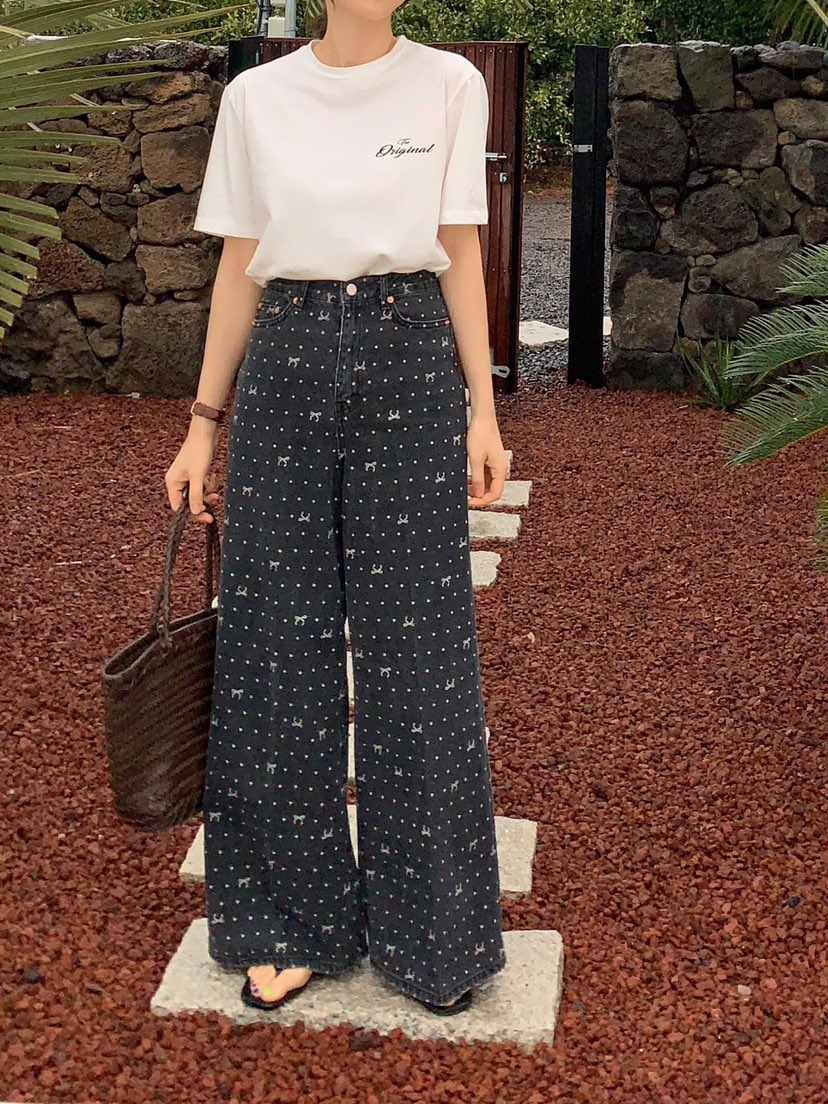 FORMSTUDIO韓國直郵㊣東大門實拍女裝新品時尚職業熱賣牛仔褲FORMSTUDIO牛仔褲