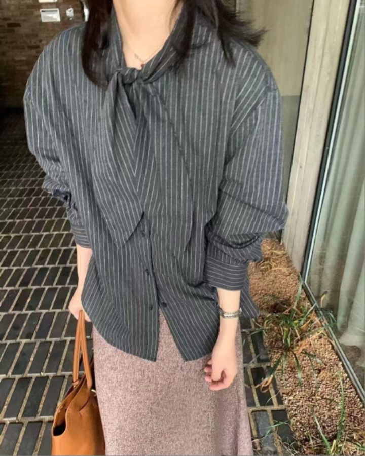 BELLINO293韓國直郵㊣女裝新品熱賣休閑人氣時尚襯衫蕾絲衫BOBBIE DOLL襯衫/蕾絲衫圖色2