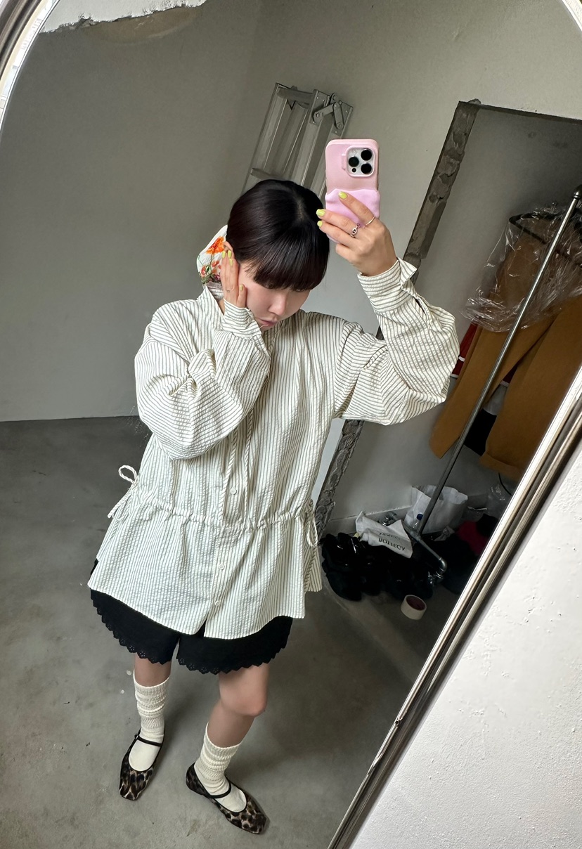 BYRING直郵韓國代購㊣女裝新款熱賣推薦職業休閑襯衫蕾絲衫BYRING襯衫/蕾絲衫