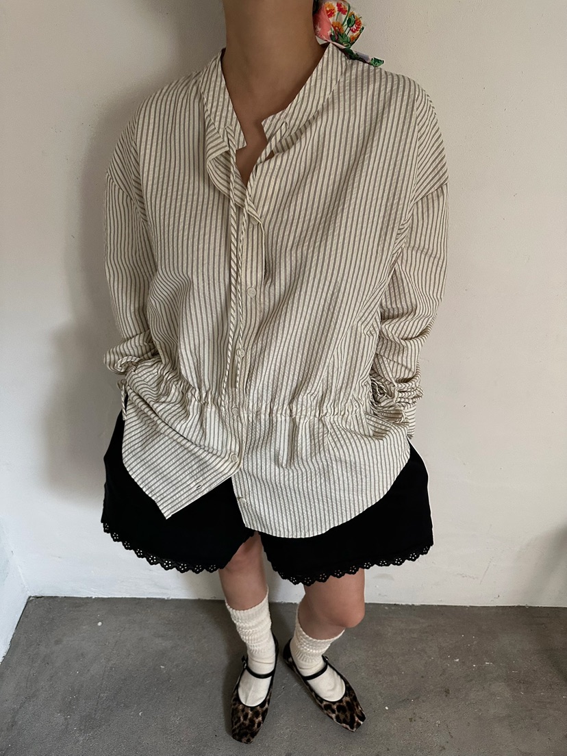 BYRING直郵韓國代購㊣女裝新款熱賣推薦職業休閑襯衫蕾絲衫BYRING襯衫/蕾絲衫