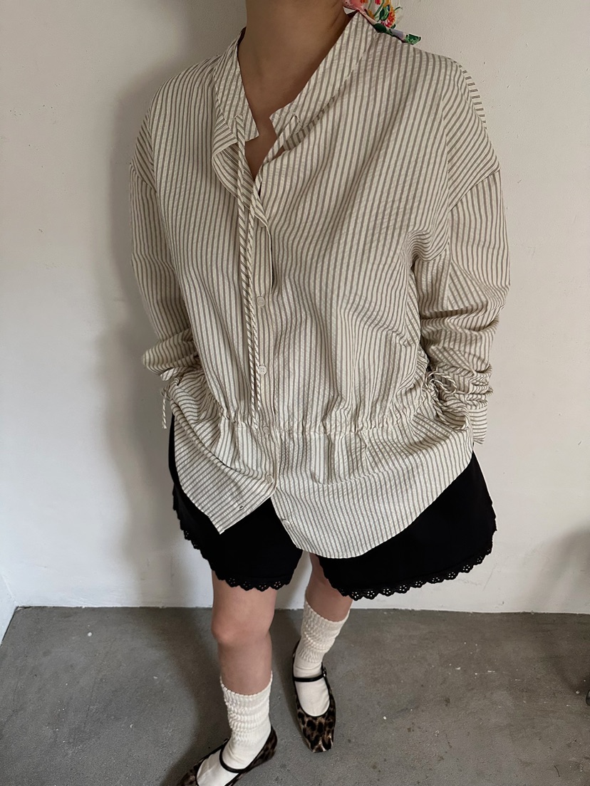 BYRING直郵韓國代購㊣女裝新款熱賣推薦職業休閑襯衫蕾絲衫BYRING襯衫/蕾絲衫