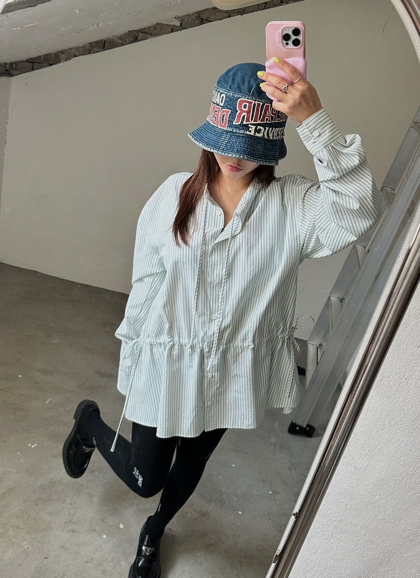 BYRING直郵韓國代購㊣女裝新款熱賣推薦職業休閑襯衫蕾絲衫BYRING襯衫/蕾絲衫