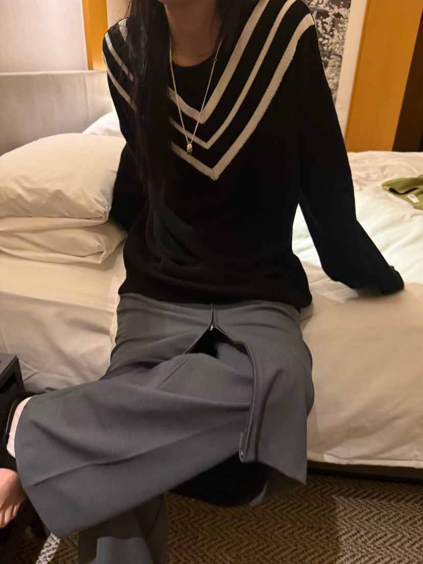 MINIMUZE韓國直郵㊣女裝新品人氣熱賣時尚25春夏休閑針織衫MINIMUZE針織衫