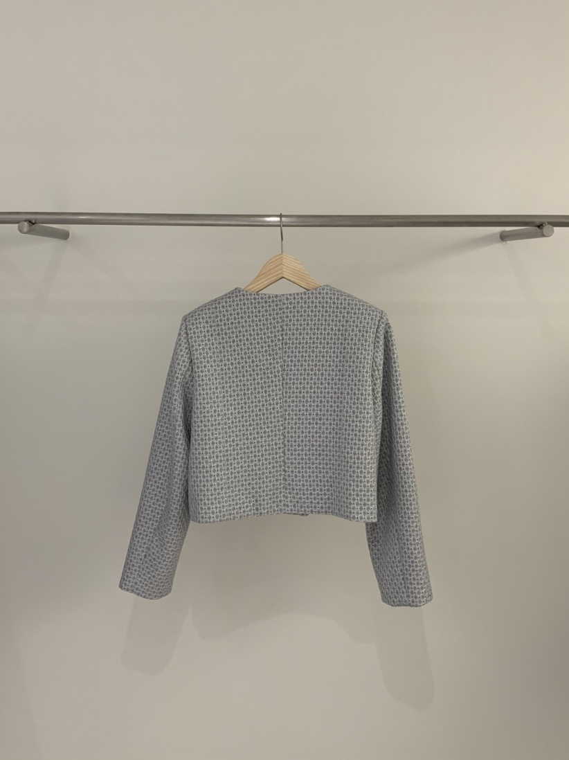 SLAT韓國直郵㊣女裝新款推薦時尚熱賣職業25春夏夾克粗花呢UNICO夾克