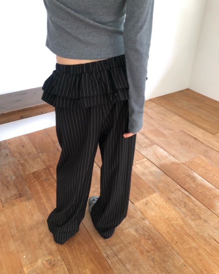 STAY HERE韓國直郵㊣東大門實拍女裝新品熱賣人氣正裝褲西褲STAY HERE正裝褲/西褲