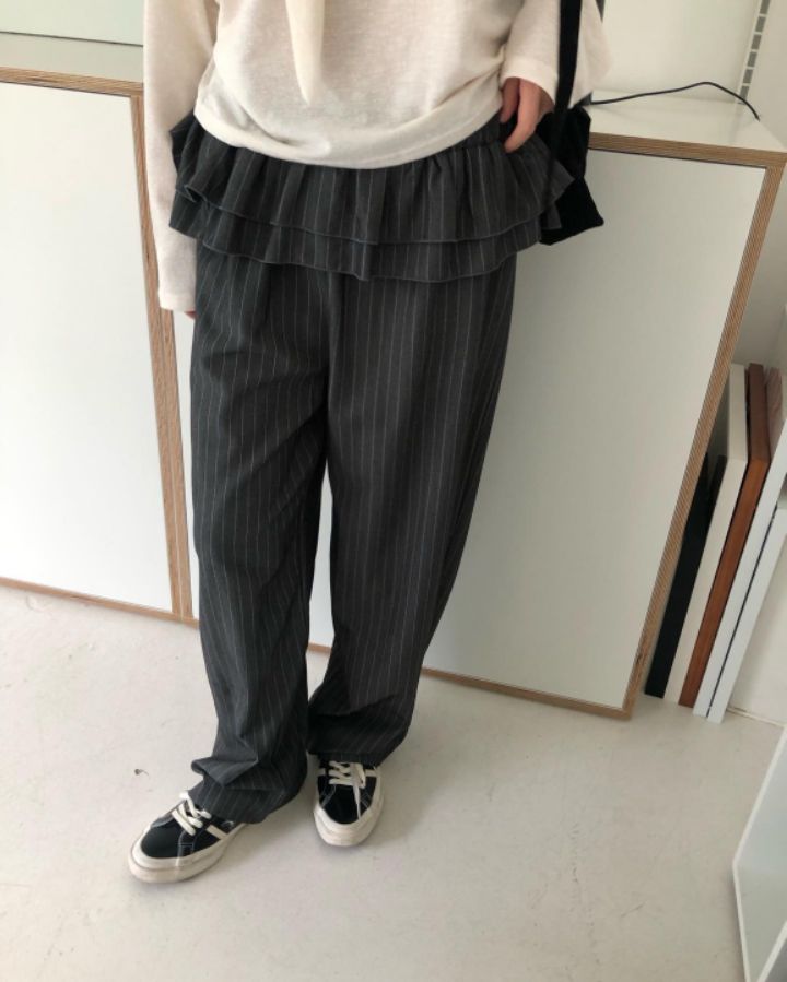STAY HERE韓國直郵㊣東大門實拍女裝新品熱賣人氣正裝褲西褲STAY HERE正裝褲/西褲