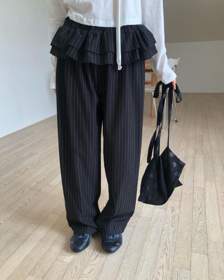 STAY HERE韓國直郵㊣東大門實拍女裝新品熱賣人氣正裝褲西褲STAY HERE正裝褲/西褲