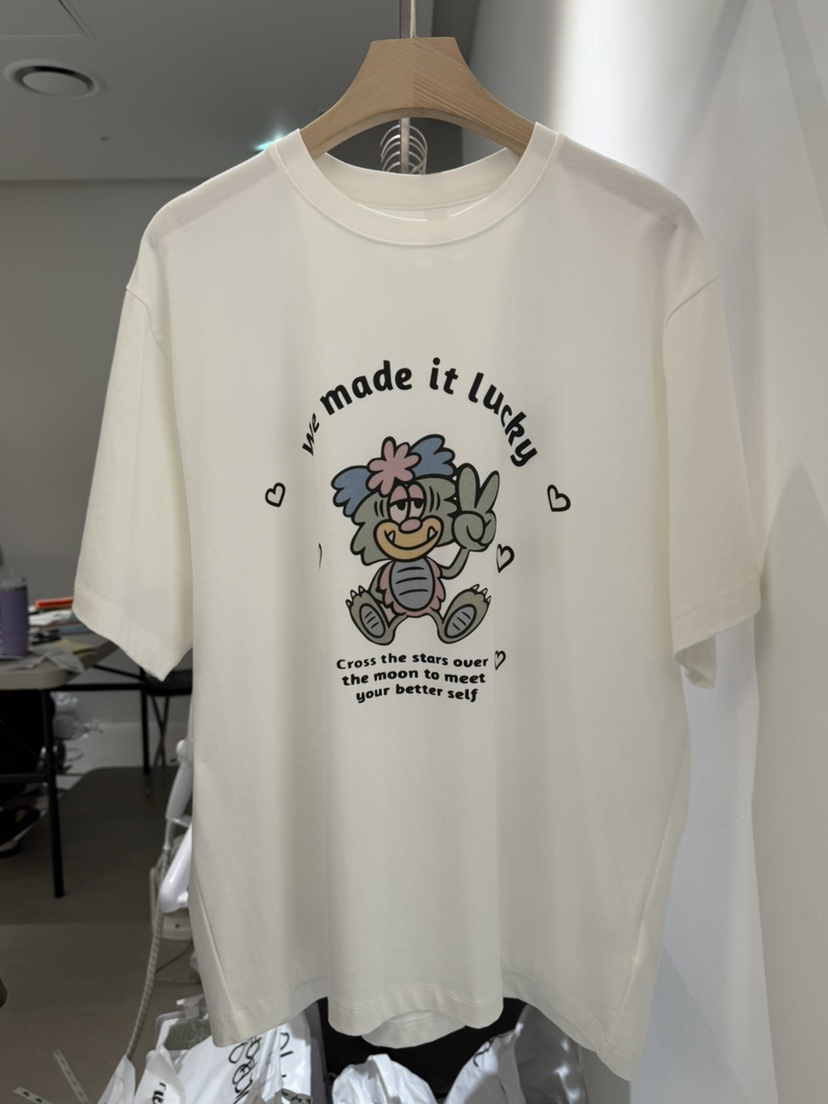 MONE-A韓國直郵㊣東大門實拍女裝新款熱賣人氣職業25春夏T恤MONE-AT恤圖色2