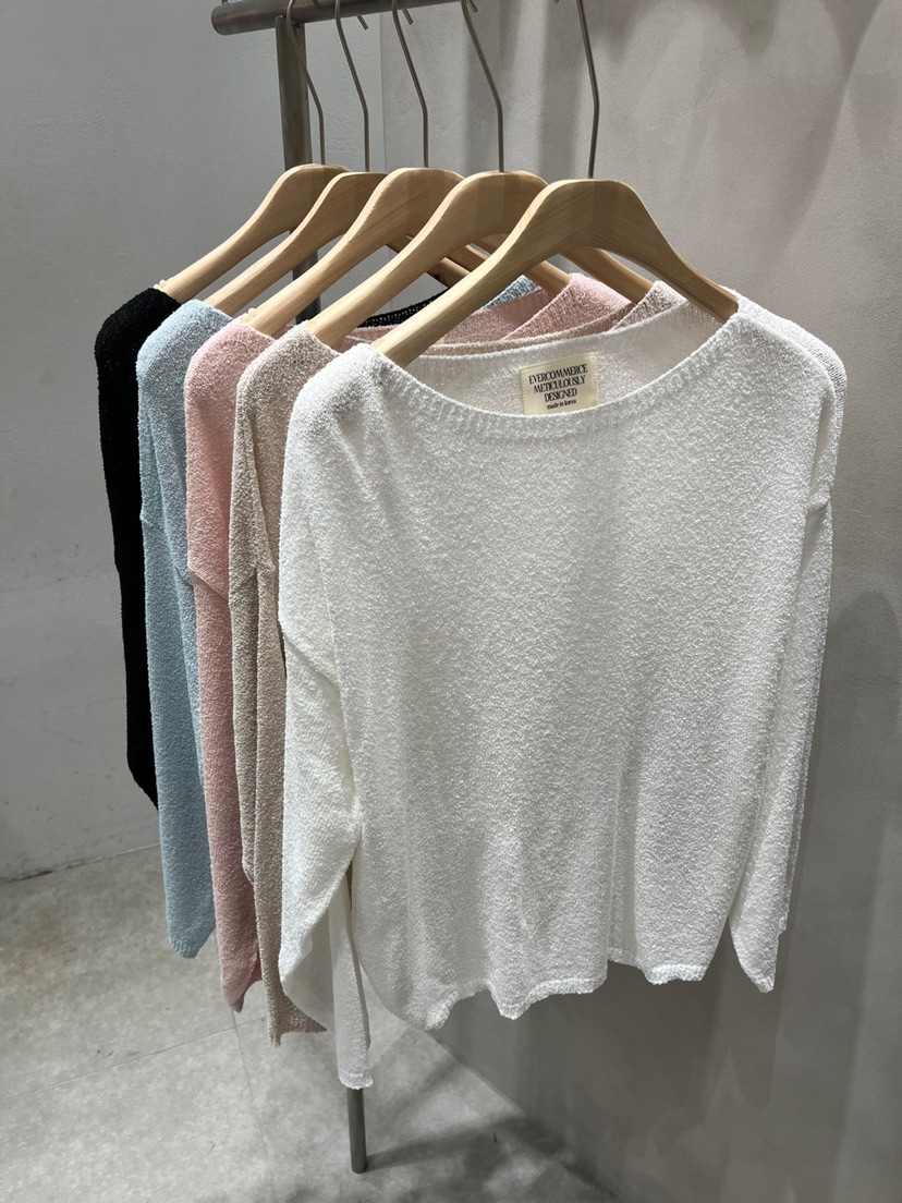 EVERCOMMERCE METICULOUSLY DESIGNED直郵韓國代購㊣女裝新款25春夏針織衫EVERCOMMERCE METICULOUSLY DESIGNED針織衫