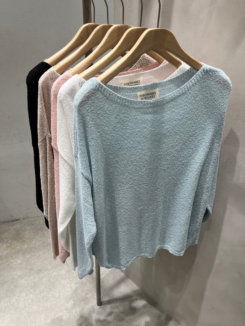EVERCOMMERCE METICULOUSLY DESIGNED直郵韓國代購㊣女裝新款25春夏針織衫EVERCOMMERCE METICULOUSLY DESIGNED針織衫