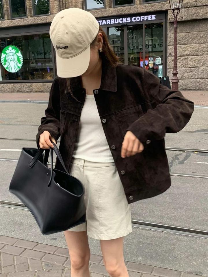 STAY HERE韓國㊣直郵東大門代購女裝新品熱賣時尚休閑夾克STAY HERE夾克